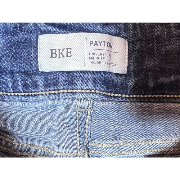 BKE Payton Mid Rise Universal Fit Tailored Bootcut Jeans Blue Size 28x29 Western - Picture 4 of 10